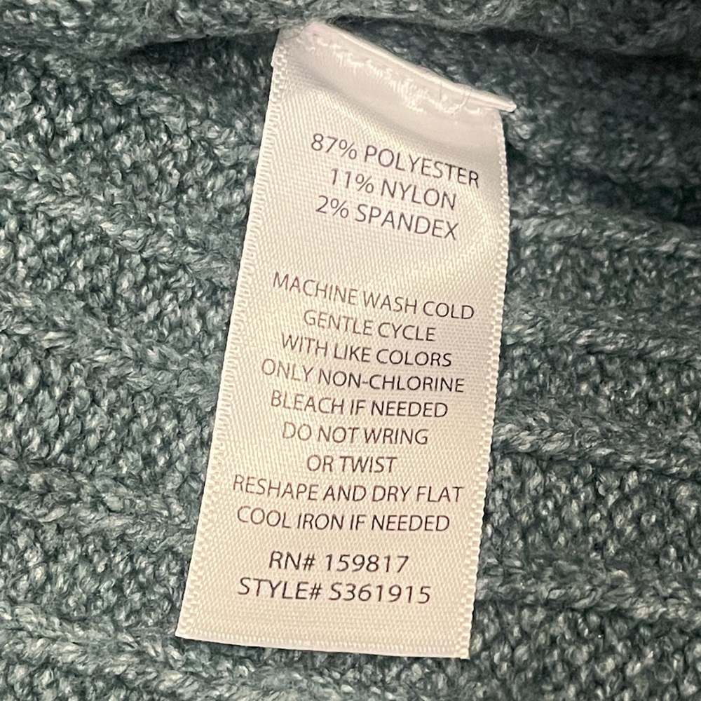 NWT Altar'd State Ribbed Green Cropped Sweater - Picture 6 of 6